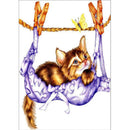 5D DIY Full Drill Diamond Painting Hanging Cat Cross Stitch Embroidery Kits