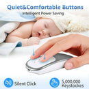 Metal Bluetooth and 2.4G Wireless Mouse Alloy Ultra-Thin Recharge Portable  V8X3