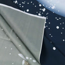 Vinyl Christmas Day Ice and snow, house, elk sled on the moon Seamless back