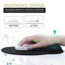 2X(Wrist Pad Mouse Pad Memory Foam Foam Office Game Computer Mouse Pad