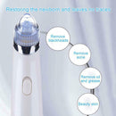 Facial Acne Blackhead Remover Vacuum Suction Pore Clean Machine (White A)