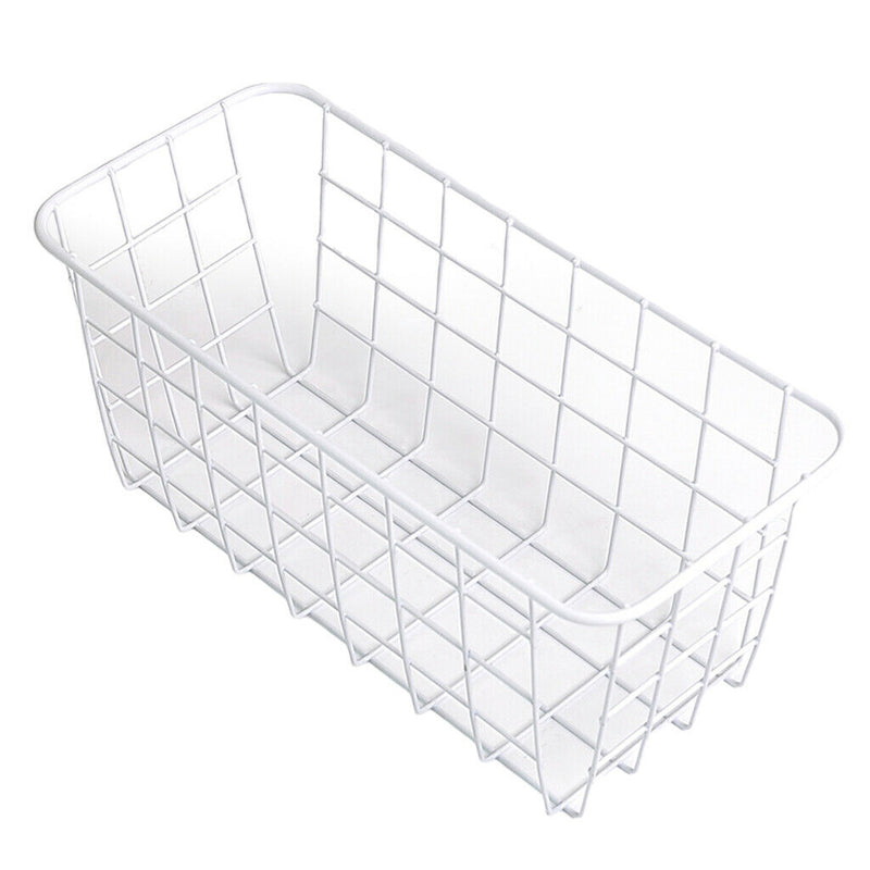 3x Small Metal  Food Storage Organizer Basket