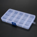 4 Packs (4 Colors) Plastic Storage Box (15 Compartments) Jewelry Earring To L5G8