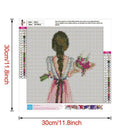 5D DIY Full Drill Diamond Painting Girl Embroidery Mosaic Craft Kits (W511)