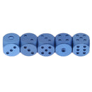 Alloy Poker Dice Metal Dice Party Drinking Game Dice Set Xmas Toys Dark Blue