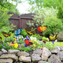 40X Butterfly Stakes Outdoor Yard Planter Flower Pot Garden Decor Yard Art HOT