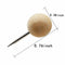 130pcs Round Wood Decorative Push Pins, Wood Head and Steel Needle Point Th