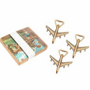 Pack of 12 Airplane Bottle Opener Gift Box Air Plane Travel Beer Bottle Ope