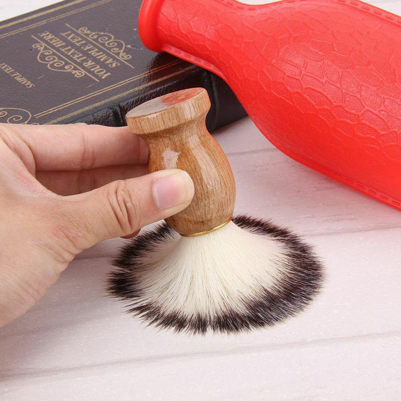 Mens Shaving Bear Brush Best Badger Hair Shave Wood Handle Razor Barber Brush