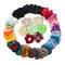 50x Womens Velvet Hair Bands Elastic Strong Hold Hair Accessories Scrunchie