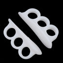 2pcs White Gel Toe Separators Stretchers Alignment Bunion Pain Foot Relief sp