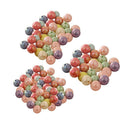 92pcs Assorted Round Acrylic Spacer Beads for Jewelry Making Beading 10mm