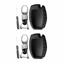 2 Sets Car Key Case Cover Fob Holder Carbon Fiber Smart For Mercedes-Benz