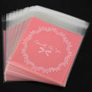 100 PCS Lovely Cute Bowknot OPP Self Adhesive Cookie Bakery Candy Biscuit R