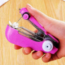 Portable Mini Sewing Machine Handheld Stitch Clothes Home Cordless Househol E2E1