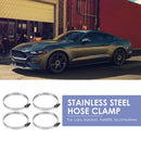 4pcs 72-95mm Stainless Steel Hose Clamp Clip Worm Drive Fuel Line Clamp A