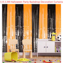 Halloween Party Backdrop Curtains Glitter Tinsel Fringe Curtain Party DecorSEAU