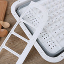Foldable Dish Rack Plates Drying Rack Kitchen Storage Bowl Holder Drainer qr T3C