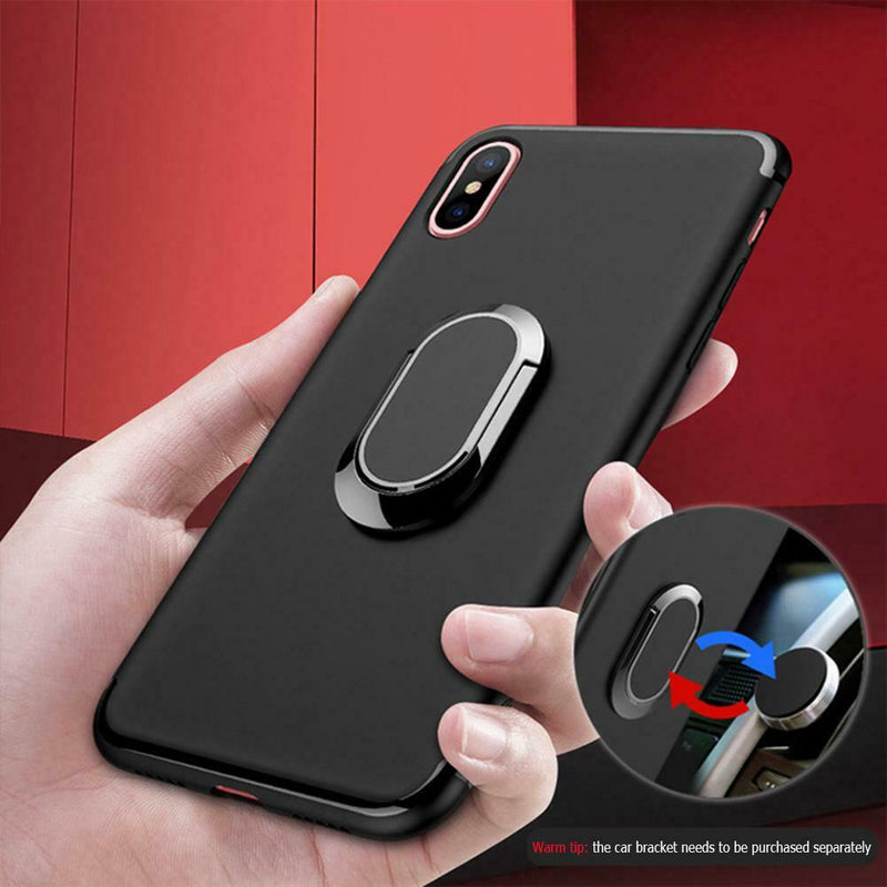 Magnetic Metal Phone Socket Stand 360 Degree Rotation Tablet Finger Ring Holder