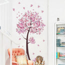 Tree Flower Floral Butterflies Wall Stickers Decals Living Room Bedroom Tv  E8Y2