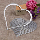 10X Heart Sewing thread Metal Die Cutting Dies For DIY Scrapbooking SN9F