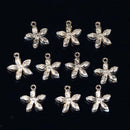 10 Pieces Cute Flower Charm Pendant Beads DIY Jewelry Findings Wedding Decor