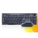 USB Wireless Gaming Keyboard and Mouse Set High Quality Black for PC Laptop bs