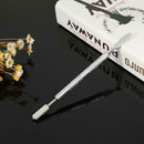 Dual-purpose 2 Brass Head Leather Edge Oil Gluing Dye Pen Paint Roller Tool AU