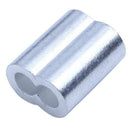 50-pack Aluminum Crimping Loop Sleeve for 4mm Diameter Wire Rope and Cable E9G6