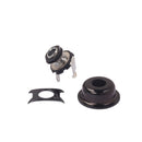 6.35mm 1/4'' Mono Output Jack Socket Plate for caster  Guitar Black