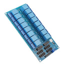 16 Road/Channel Relay Module with LM2576 Power Supply with Light Coupling f