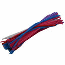 100 Pcs 30cm Assorted coloured chenille pipe cleaners