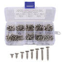 200Pcs M3 Stainless Steel Flat Head Screws Kits High Strength Self-Tapping  X8R8