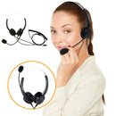 RJ9 Call Center Noise Cancelling Headset Headphone for Desk Telephone