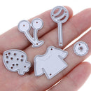 5pcs Metal Fruit Cutting Dies DIY Scrapbook Album Stencils Embossing Tool