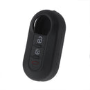 3Buttons Silicone Car Key Fob Cover Case Protector For Fiat 500 Vibration 1PC