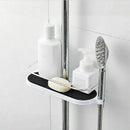 Shower Shelf Telescopic Adjustable Bathroom Organizer Shelf for Shower Bar
