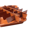 Non-Stick Brownie Pan Tin With Dividers,Heavy-Duty Divided Brownie Tray,18-