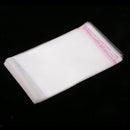100 Pcs 4x5 Inches Clear Resealable Cello Cellophane Bags with Adhesive Closure