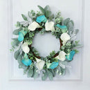16inch Front Door Wreaths Artificial Hanging Wreath Garland for Home Party