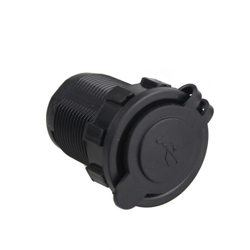 Dual USB Car 2A Charger Socket Splitter Cigarette Power 12V-24V with Wire FuseJR
