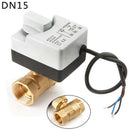 Ac220V Dn15 2 Way 3 Wires Motorized Ball Valve Electric Actuator With Manua