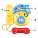 Children Music Electronic Phone Cartoon Mushrooms Baby Mobile Kids Toys