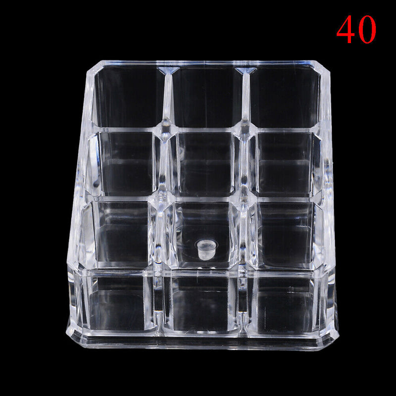 9 Holes Acrylic Cosmetic Organizer Makeup Drawer Holder Clear Storage Case 3C
