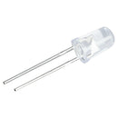 5mm Dia Clear Round Head Blue Light Emitting Diodes LED 50 Pcs G2B8