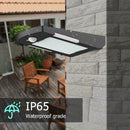 48 LED Solar Light PIR Body Sensing Waterproof Yard Path Wall Lamp (Black)