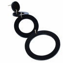 Fashion Geometric Long Earring Drop Earrings Multiple Round Circle Acrylic
