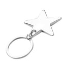 10 Pieces Star Keychain Keyring Zinc Alloy Star Shaped Keychains Metal Keyr T3U2