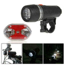2Pcs Bike Bicycle Lights 5 LED Head Light with 9 LED Light 120g Rear Safety Z7H2