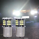 2x Canbus No Error White LED Tail Backup Reverse Light Bulb BA15S 1156 7506 1093